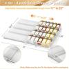 ABBP-Expandable Spice Drawer Organizer Acrylic Spice Rack Adjustable Clear Acrylic Spice Rack 1 Set