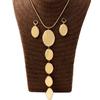 Retro Simple and Exquisite Personality Generous and Versatile Premium Gold Necklace Earrings for Women