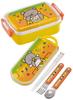 Skater Antibacterial Trio and Fork Bear Made In Children's Set Chopsticks, Spoon, (Little Design), Japan, TACC2AG-A