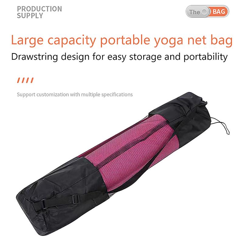 Yoga Mat Mesh Bag Thickened Oxford Cloth Pocket Yoga Mat Mesh Bag Backpack Convenient Mesh Yoga Mat Storage Bag