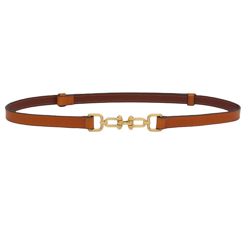 Women's Genuine Leather Retro Skirt Belt - 2023 High-End Design for Sweaters & Outerwear.