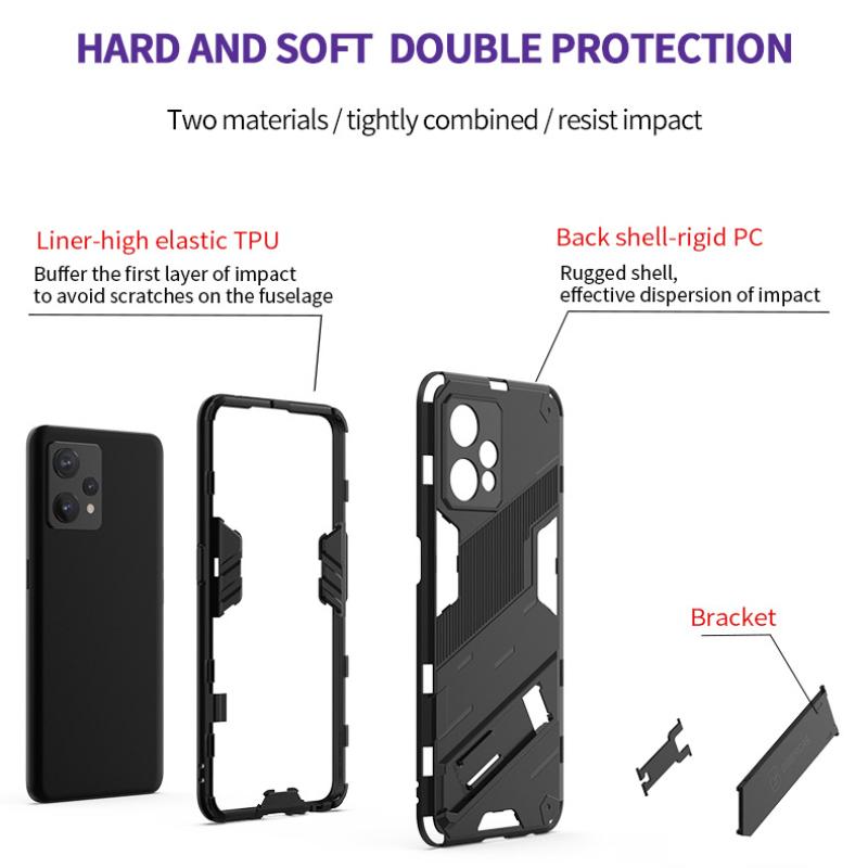 Case For OnePlus Nord CE 2 3 Lite Case Back Cover Shockproof Armor Case Cover Anti-Fall Protect Kickstand Coque