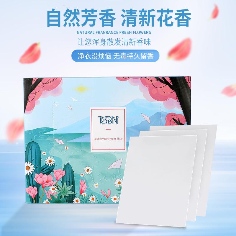 Laundry Bubble Paper Cleaning Bacteriostatic Laundry Tablets Bubble Paper Laundry 30 Tablets Long-lasting Fragrance Decontamination