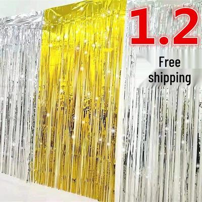 Rain Curtain Tinsel Strips for Party Decorations and Backgrounds