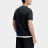 FILA Solid Color Simple Knit Sports Casual Short Sleeve T-Shirt Men Tops Deep-Black A11M417101F-BK