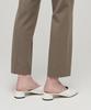 MUSINSA STANDARD WOMAN Women'S Slim Straight Hidden Elastic Waist Slacks [Dusty Beige]