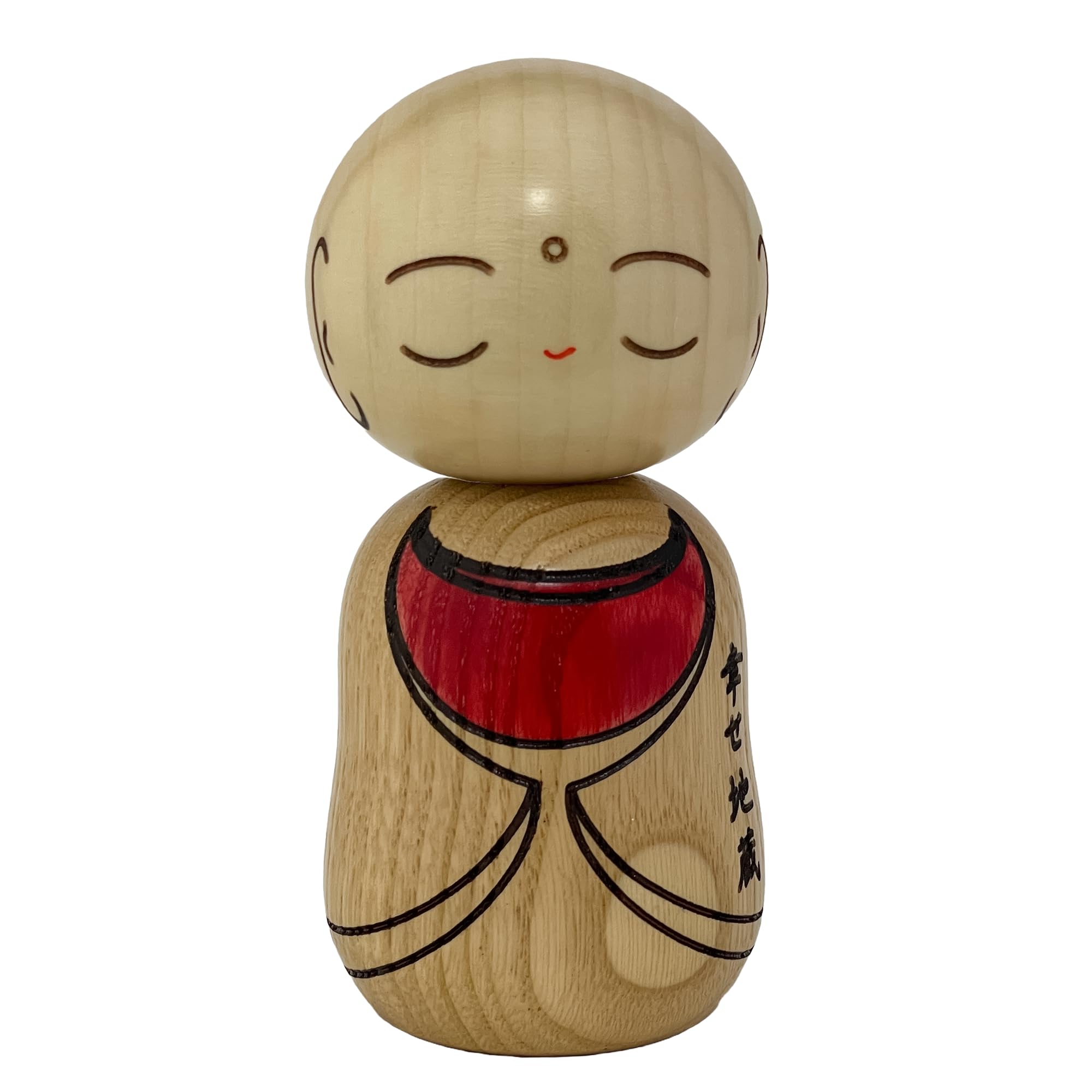 

Usaburo Kokeshi Made in Japan Kokeshi Happy Jizo (Height 12cm) 24-188