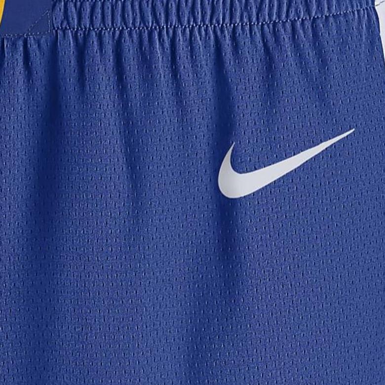 Nike X NBA Collaboration Golden State Warriors Dri-Fit FW24 Swingman Icon Edition Fashion Logo Breathable Basketball Shorts Kids Shorts FQ4698-495