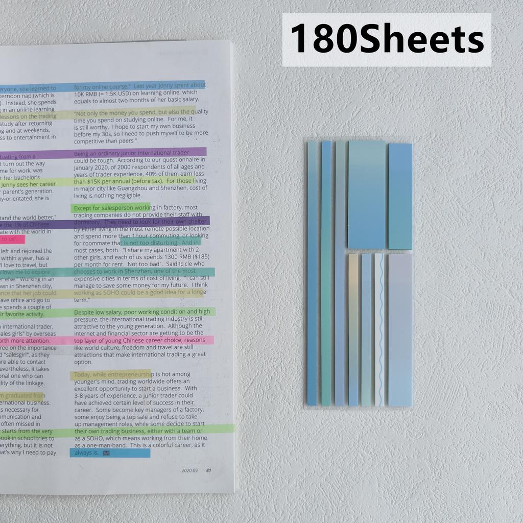 KindFuny 160 Sheets Sticky Note Transparent Sticky Note Index Tabs Arrow Flags for Page Marker Planner  Office School