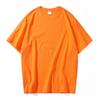 T-shirt da uomo estiva in puro cotone tinta unita casual girocollo top t-shirt sottile allentata traspirante coppia a maniche corte