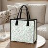 Floral Print Tote Bag Casual Large Capacity Handbag for Daily Use