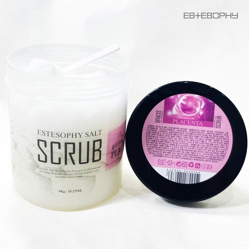 ES+ESOPHY Salt Body Scrub Face Placenta 1kg 14 Aromas