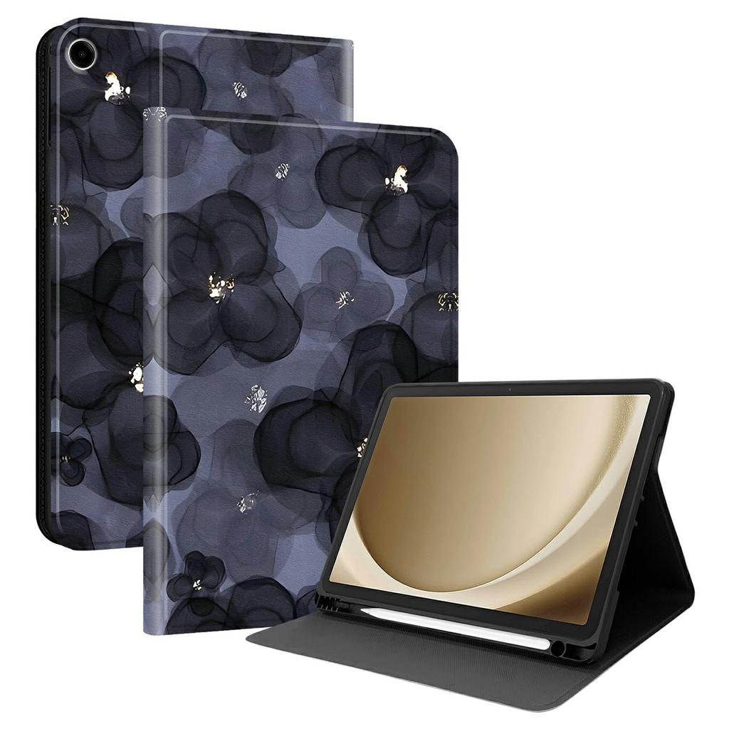 PU Leather Case For Samsung Galaxy Tab A11+ / Tab A9+ Pattern Print Tablet Cover Stand with Pen Slot (Stylus Not Included)