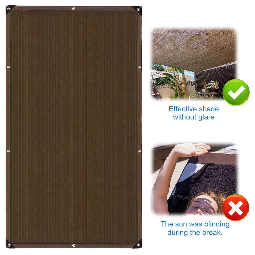 2x3m/3x4m Sun Shade Sail Rectangle HDPE Sunshade Net with Grommets Shade Mesh Shade Canopy for Greenhouse Plant Pergola