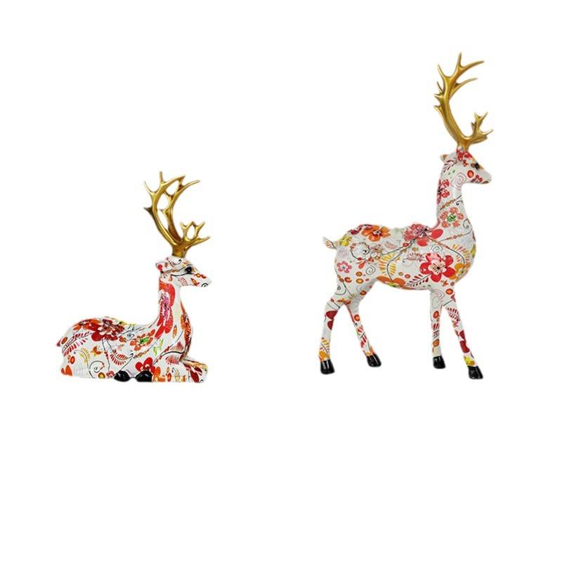 Modern Simple Resin Crafts Deer Ornaments Home Living Room Decoration Creative Opening Newlyweds Wedding Gifts