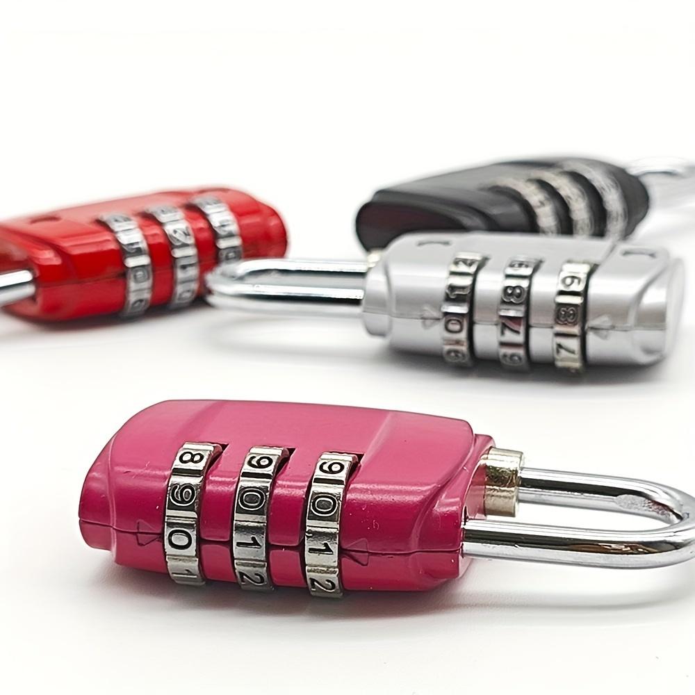Password Lock 3 Position Password Lock Padlock, Suitcase Padlock for Gym, Cabinets and Luggage - Durable, Travel Padlock