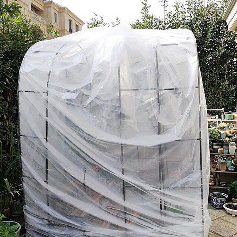 Upgraded Transparent PE Film Home Furniture Dustproof Shelter Balcony Succulent Plants Rainproof Cloth Keep Warm Light Tarpaulin