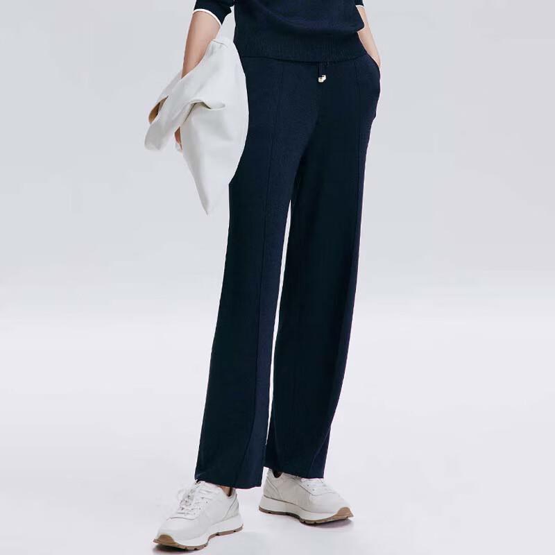 JESSIE 3D Toothpick Pleat Wide-Leg Knit Pants for Women