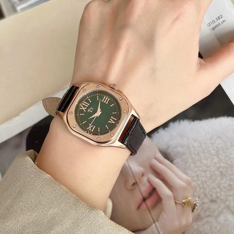 Tianta Square Belt Watch Women'S Niche Light Luxury Simple Roman Character Watch Fashion Casual Quartz Women'S Watch