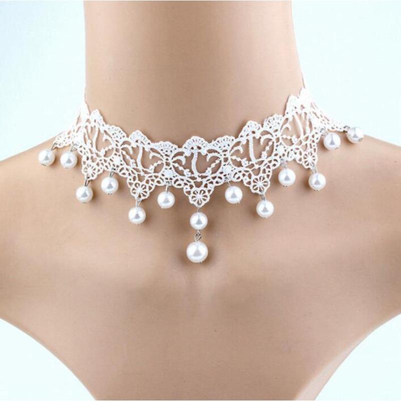 Neo-Gothic Black Sexy Lace Chokers Necklace for Women Fashion Retro Clavicle Chain Halloween Collar Y2K Decoration Jewelry Gifts