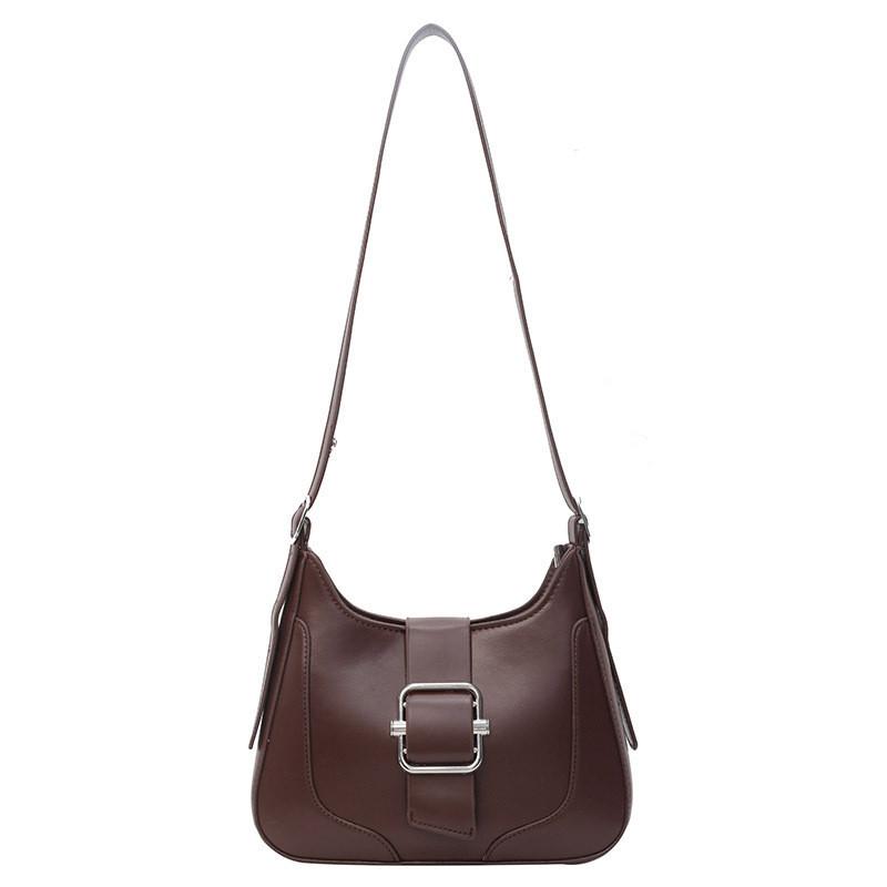 

Luxury Texture Handbag Women s Bag 2024 Spring New Unique Retro Shoulder Bag Korean Style Underarm Bag кавовий