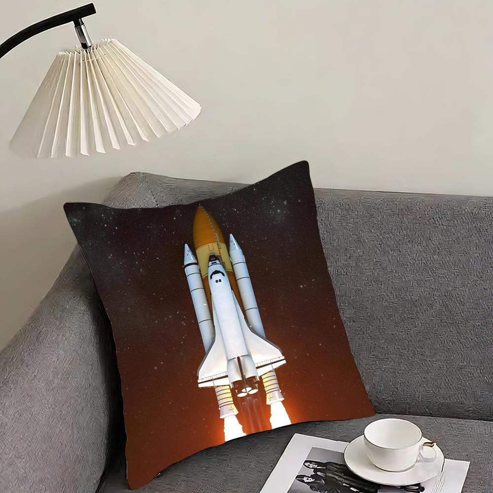 

Rocket Cool Cushion Cover Pillowcase Ultra Soft Skin Friendly Fabric Cloud Like Comfort Concealed Zipper 30x30cm