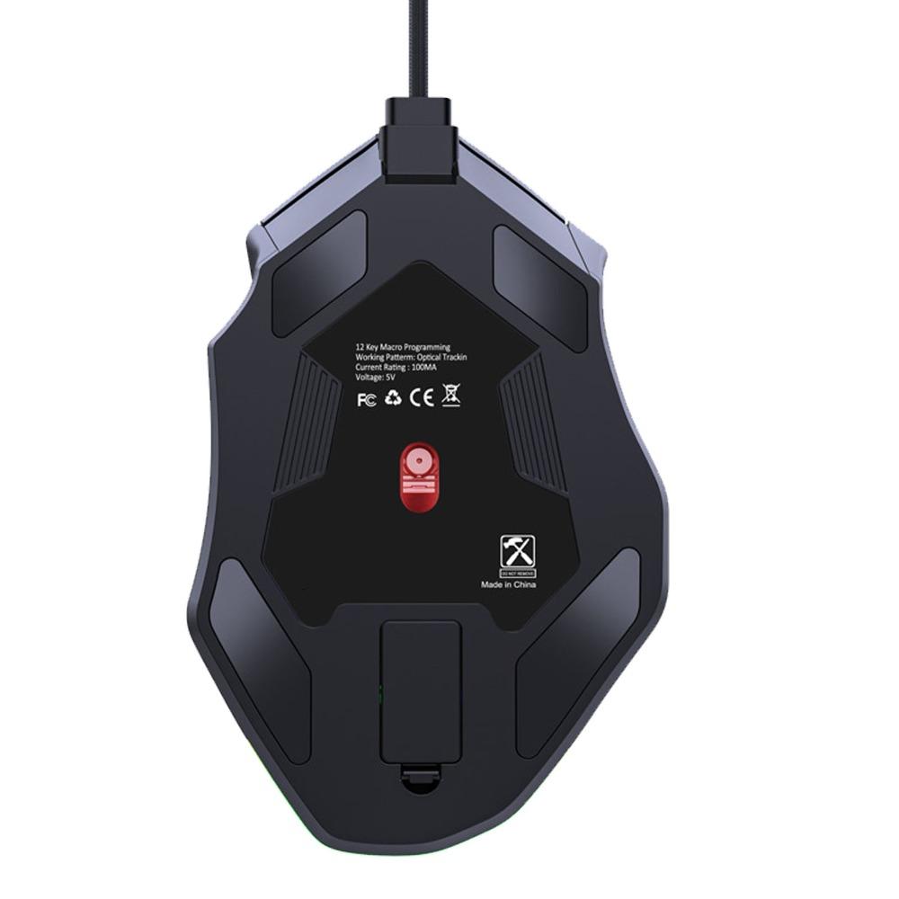 RGB Backlight Gaming Mouse 12800DPI Wired Mouse Durable USB Mouse PC Gaming