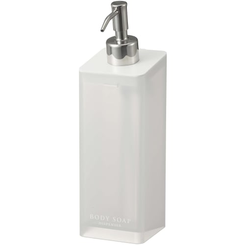 Yamazaki Film Hook Two-Way Dispenser for Body Soap, White, Approx. 7cm W X 9cm D X 23.5cm H, MIST, Floating Storage, Easy Installation, 5370