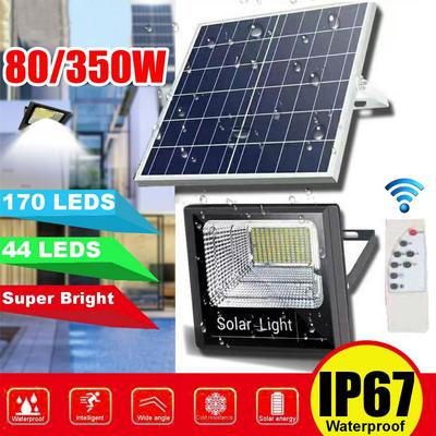 44/170 Leds Solar Light Super Bright Spotlight Wireless Outdoor Waterproof Garden Solar Powered Lamp with Rremote Control
