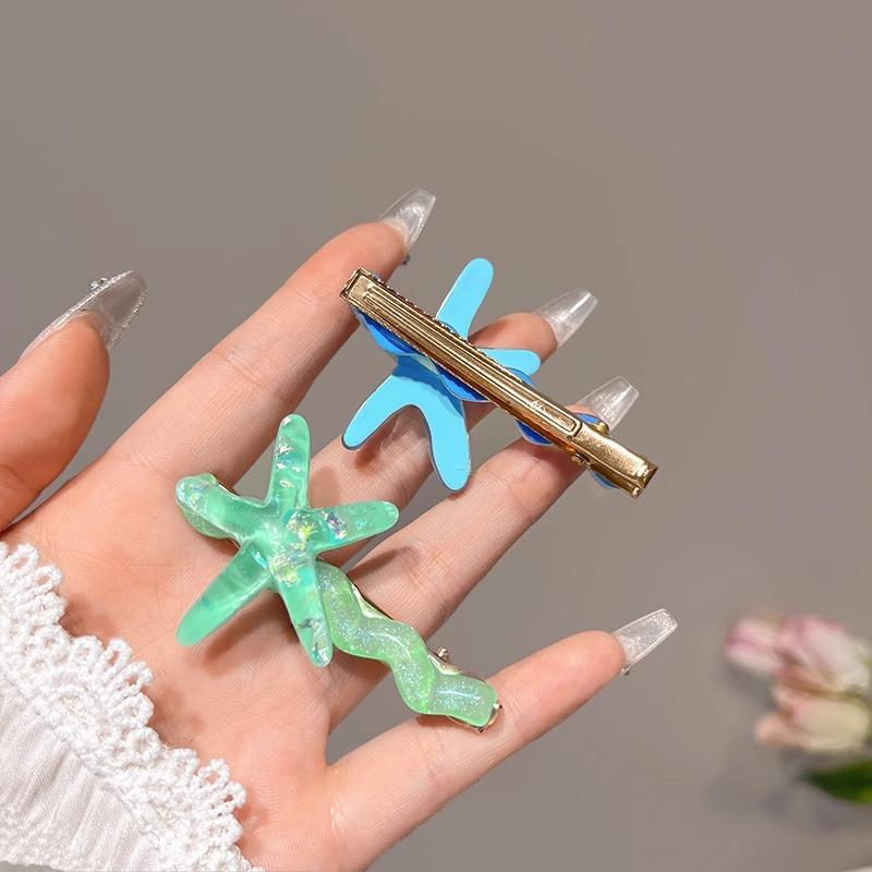 1/4 Pcs Fashion Sweet Geometric Pentagram Hair Claws For Women Girls Party Hair Accessories