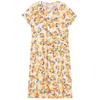 Plus Size Elegant Women's Summer Dress Vintage Clothes Short Sleeve Loose Long Dresses