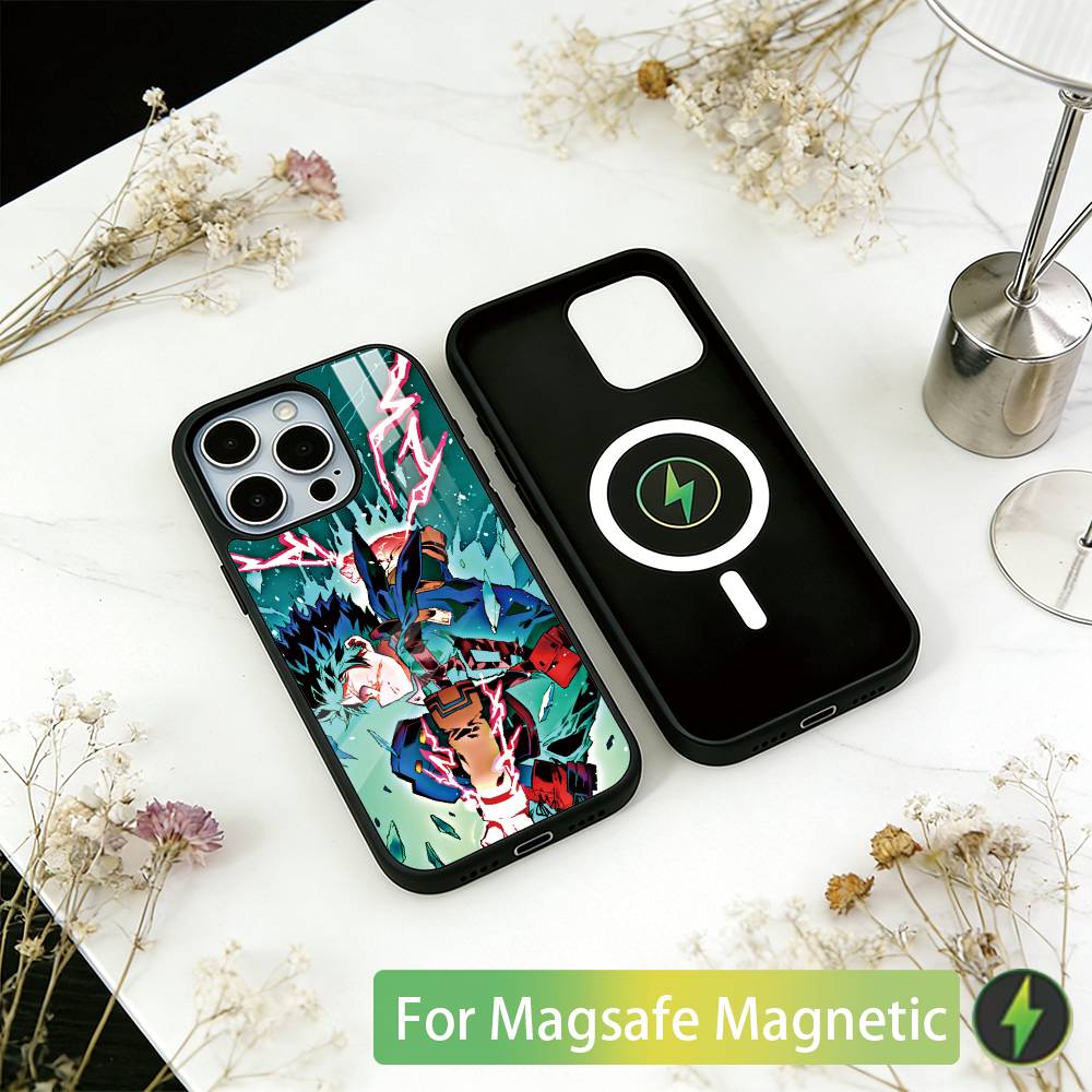 My Hero Academia Izuku Midoriya  Phone Case For iPhone17,16,15,14,13,12,11 Plus,Pro Magnetic with Magsafe Wireless Charging