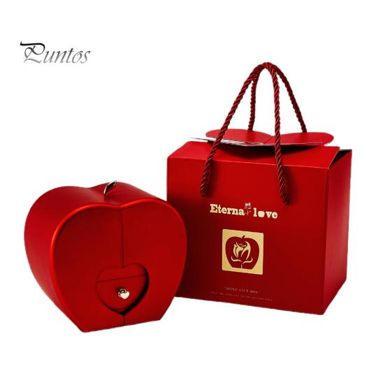 

Подарочная коробка «Вечная роза», органайзер для украшений из консервированных цветов, коробка для хранения ожерелий для женщин на День святого Валентина, День матери, Рождество, День рождения красный