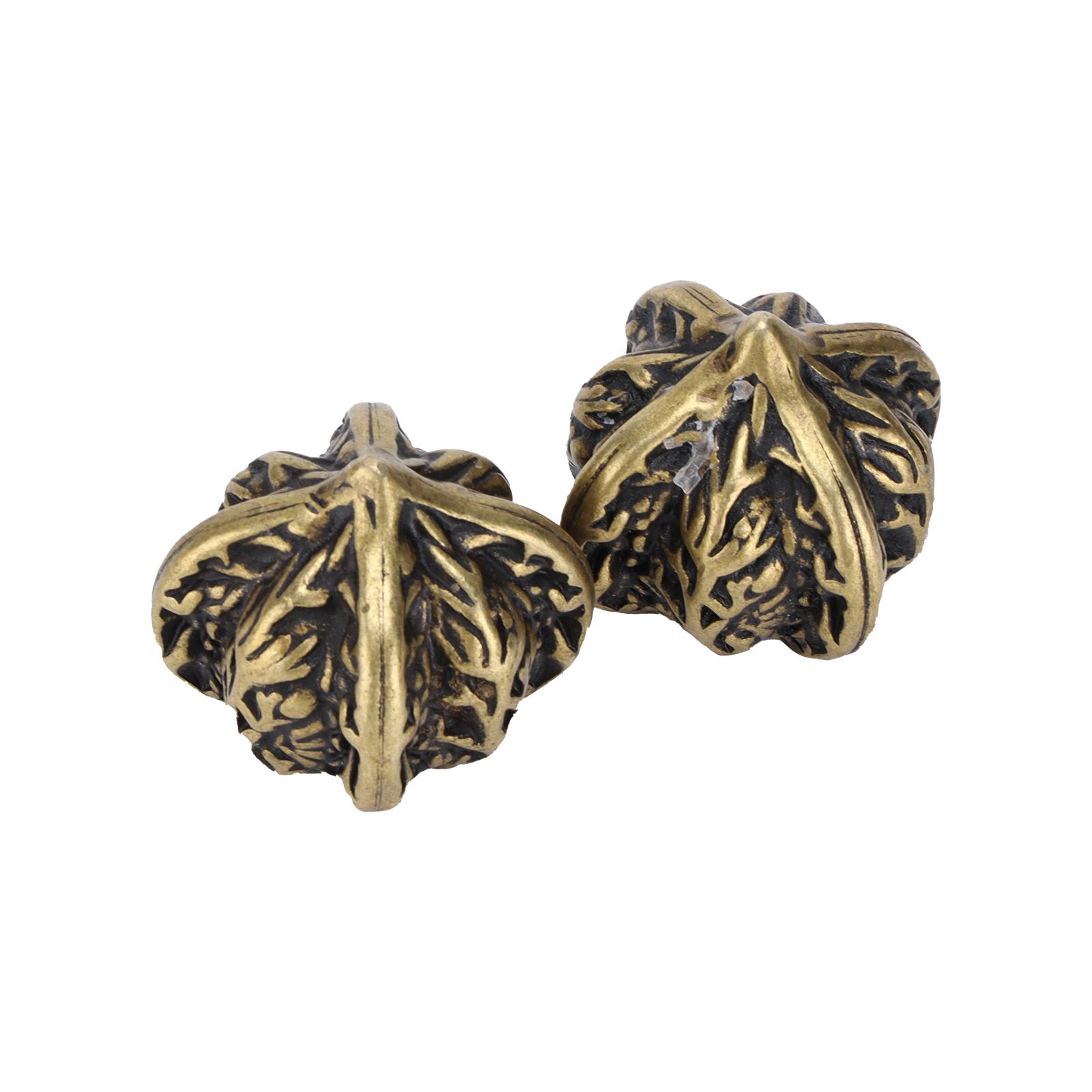 

2 шт. Баодинские шарики из латуни с грецкими орехами, массажные гандболы, фитнес-декомпрессионные упражнения для рук, инструменты