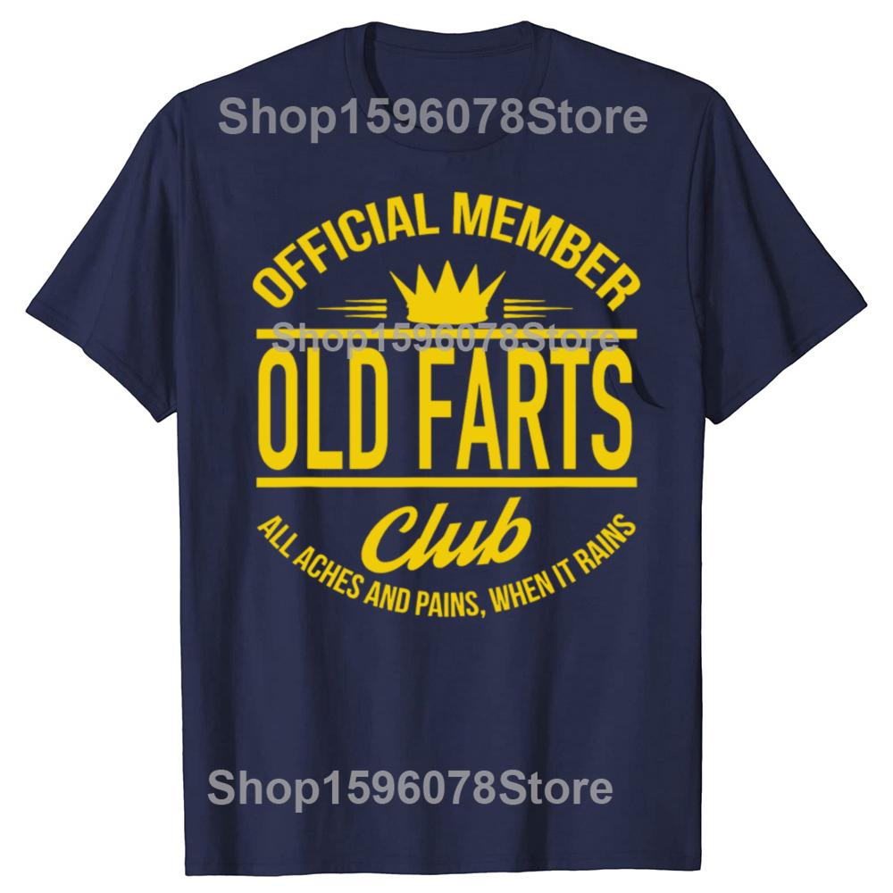 Lustige Offizielle Mitglieder Old Farts Club T-Shirts Kurzarm Geburtstagsgeschenke Herrenbekleidung Mode Lässig Locker Übergröße T-Shirt
