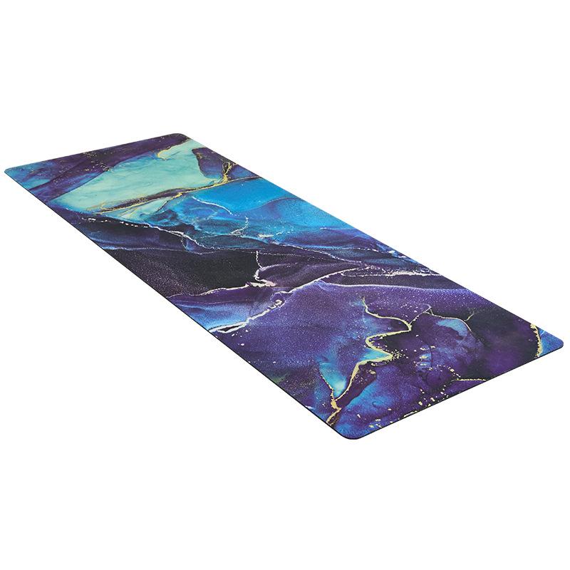 Extra Large Non-Slip Suede Yoga Mat - Sweat-Absorbent, Thick, Natural Rubber