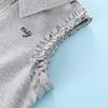 Montagut Girls' Summer Ruffled Polo Top and Skirt Set