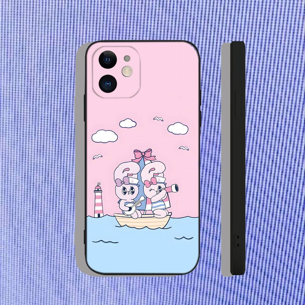 Esther Bunny Cute For iPhone 17,16,15,14,13,12,11,Air,X,XR,Pro,Max,Plus TPU Soft Skin-friendly Cover