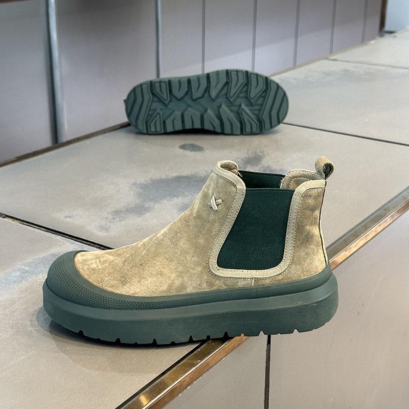 Platform Ankle Boots for Man High Quality 2026 Chelsea Luxury Designer Shoes for Men Flat Heel Warm Casual Elegant Men‘s Booties