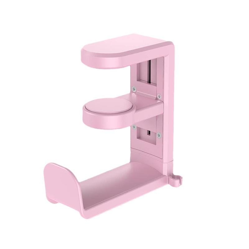 No Punch Table Clip Hook Headphone Holder 360 Degree Rotating Headphone Holder Miscellaneous Storage Hanging