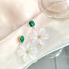 2023 Niche Design Acrylic Flower & Sterling Silver Stud Earrings