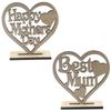 Freestanding Embellishments For Mom Perfect Gift Plaque Hollow Ornament Heart Plaque Gift Ornament