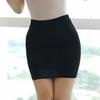 Sexy Solid Color Black Ultra Thin See Through Mini Short Skirts High Waist Bodycon Wrap Hips Skirt for Woman Fashion Club Wear