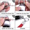 Wisdompro Car Key Chain, Sparkling Genuine Leather, Car Key Chain,