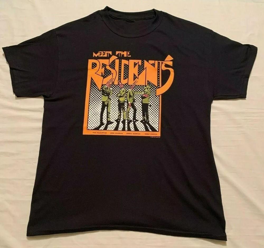 The Residents Black T-Shirt NEW The Residents Band Heavy Cotton Unisex T-Shirt XL