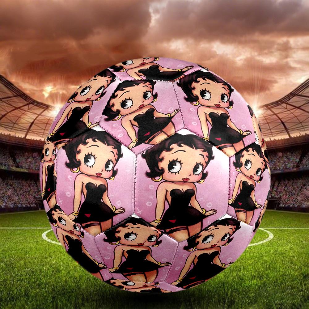 Sexy Doll Print Size 5 Soccer Ball, Standard Match Football for Sports Game and Team Practice, Ideal Gift for Soccer Fans
