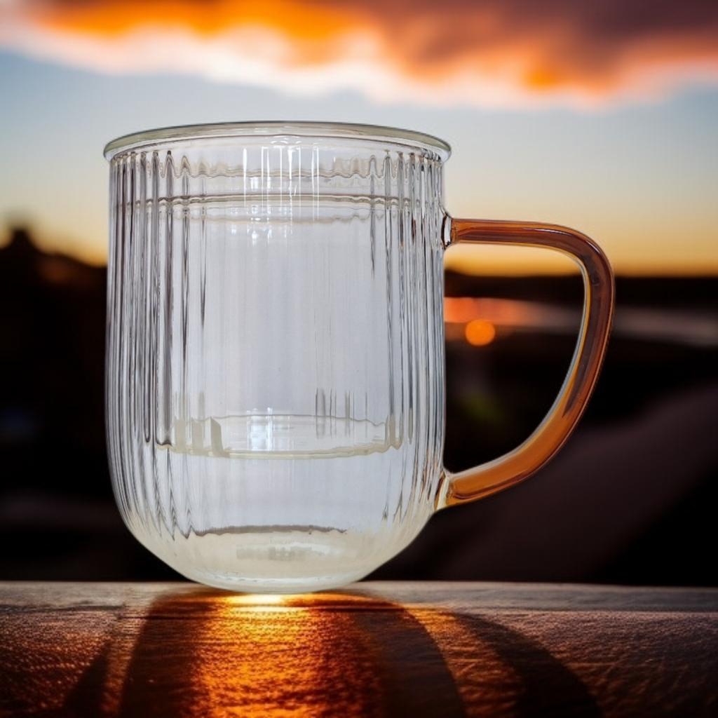 Glass Thermal Mug 0.4L Glass Infuser For Brewing Tea And Herbs
