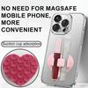 Support de téléphone à ventouse en forme de cœur Support pour gloss à lèvres Rouge à lèvres Vernis à lèvres Coque de téléphone Support pour gloss à lèvres en silicone auto-adhésif