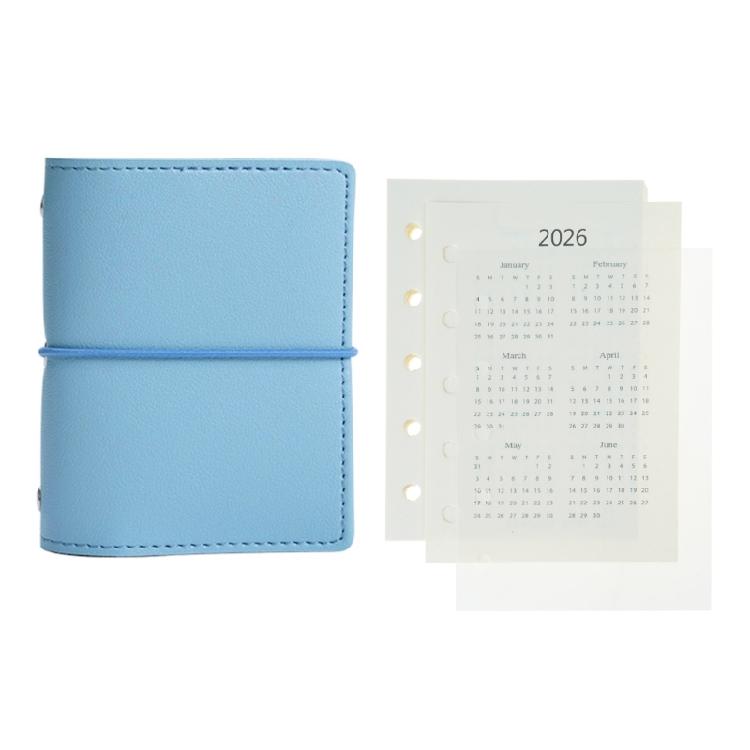 Refillable 5 Rings Binder Notebook with Refill Paper 5 Holes Leather Binder Covers Leather Binder Journal for Travel