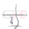 Carbon Fiber Dual-Valve Tailpipe for 11th Gen Civic 1.5T – Front, Mid, and Rear Sections with Dual-Pipe, Double-Outlet Design